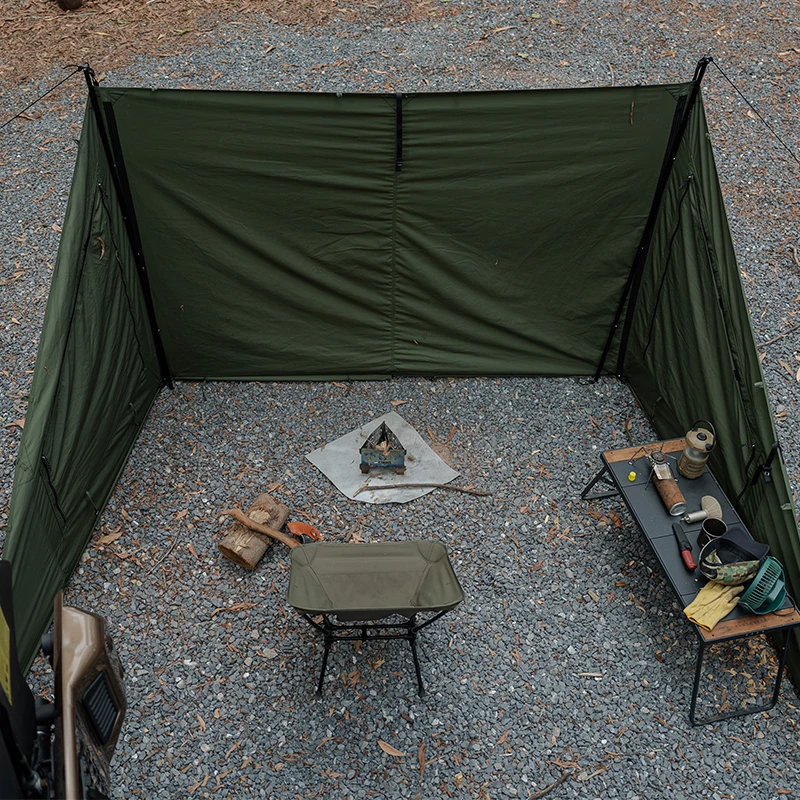 OneTigris MICABIN-tira de acampada para supervivencia, lona de viento de algodón terileno de alta resistencia, refugio solar, lona de cocina al aire libre, accesorio para tienda - imagen 4