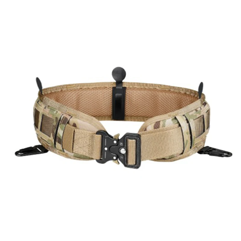 Cinturón táctico ajustable para trabajo al aire libre para hombres, Molle, cinturón de combate CS, Airsoft, caza, Paintball, cinturón acolchado - imagen 4