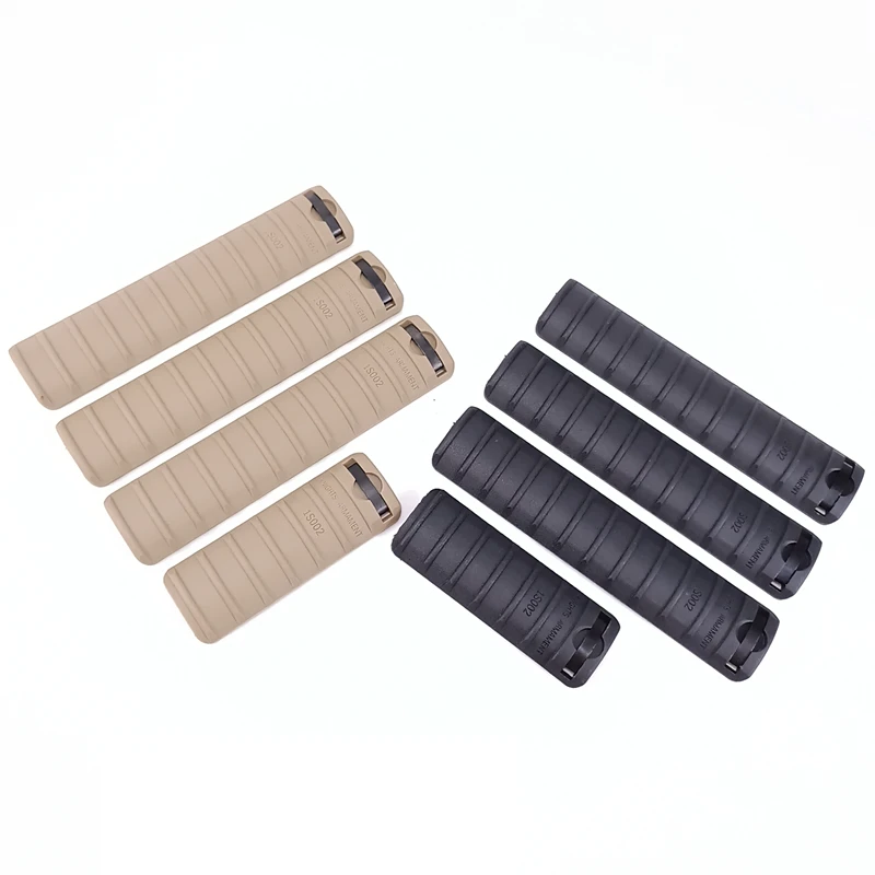 ‌ Juego de placas protectoras de caballero de nailon KAC (4 piezas) - Envoltura de espina de pescado y gafas de seguridad de goma suave para pistolas de juguete (M16/HK416/MK18) - imagen 5