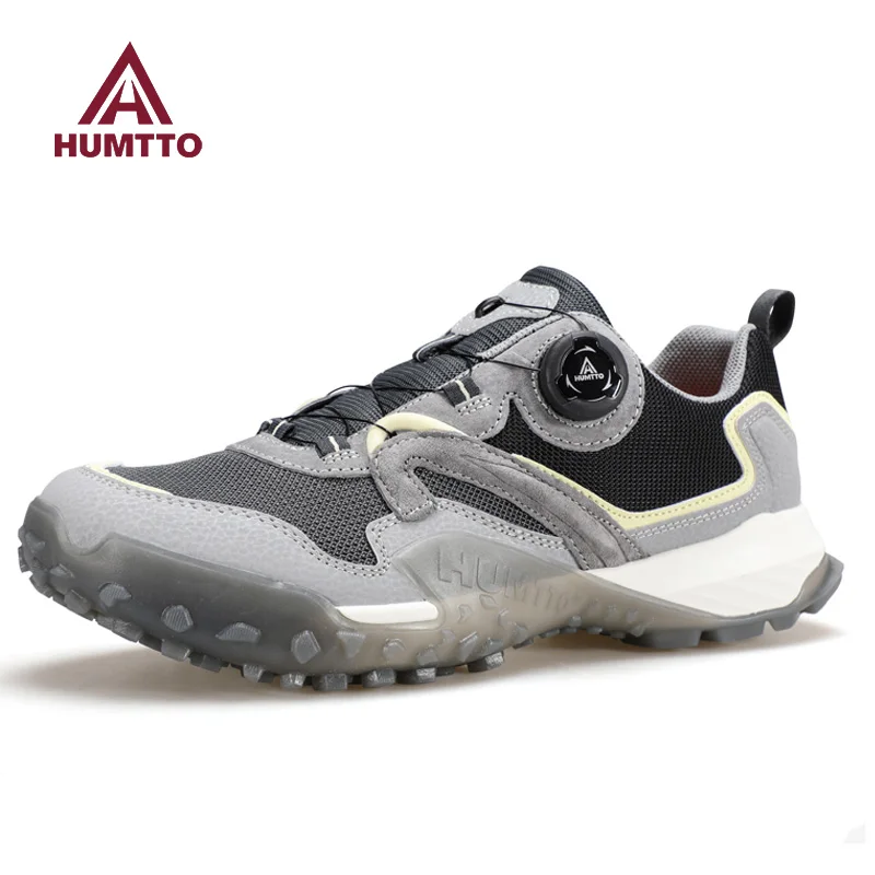 HUMTTO zapatos de senderismo para hombre, ligeros, antideslizantes, absorción de golpes, transpirabilidad, calzado deportivo para tobillo, zapatillas de escalada, zapatos de trekking - imagen 3