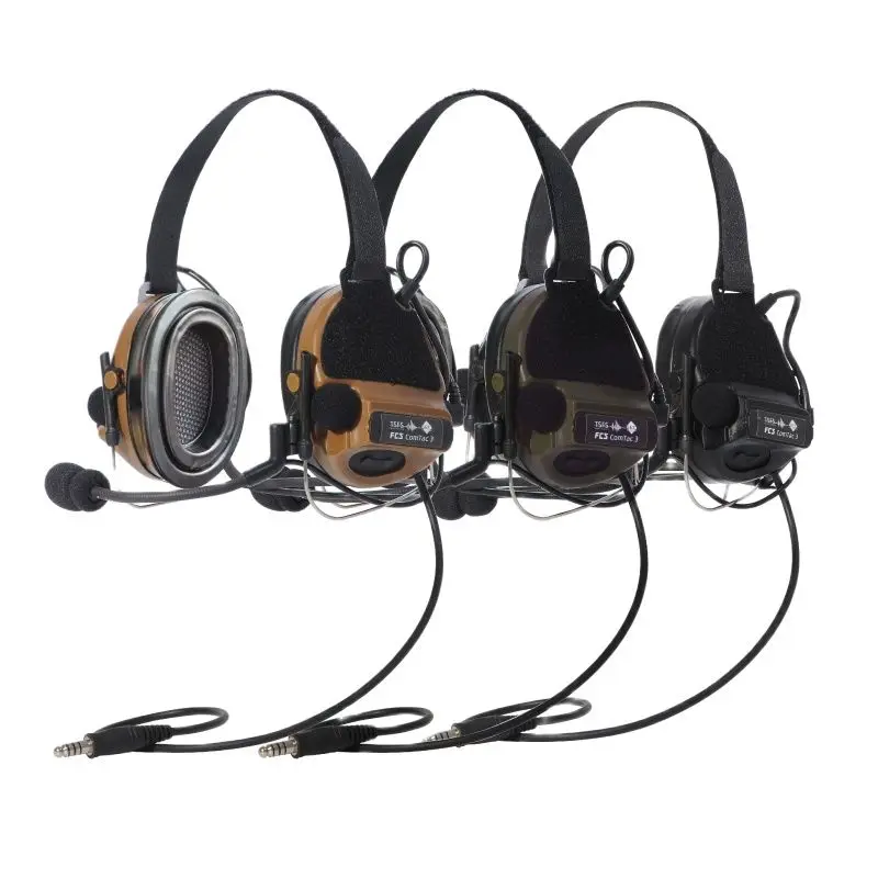 Nuevo FMA & FCS-TACTICAL COMTAC3 C3 pastilla de doble canal reducción de ruido auriculares tácticos protección de tiro orejeras - imagen 3