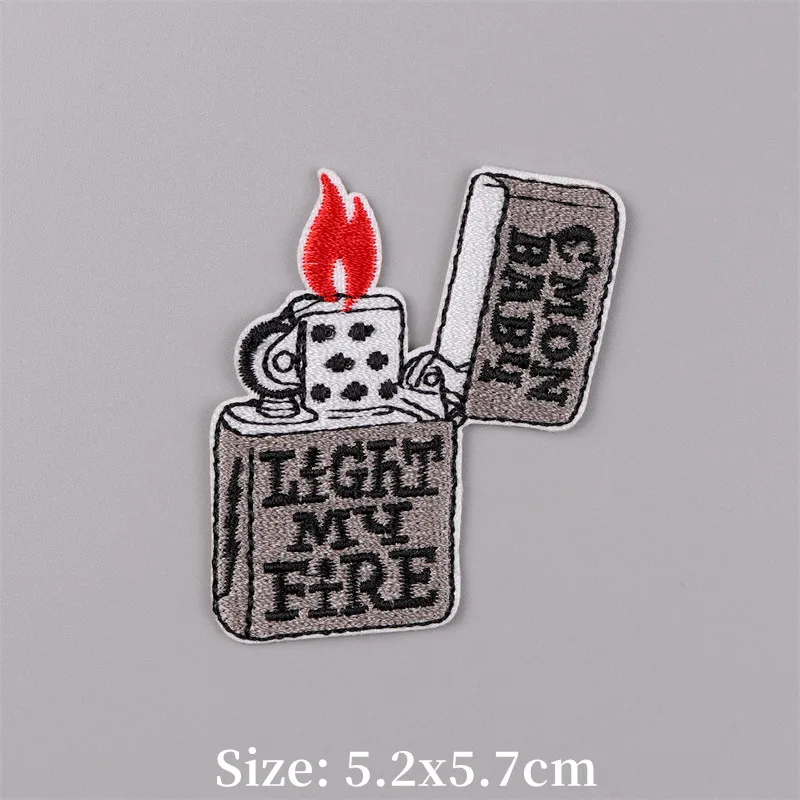 Lindos parches bordados para ropa, parche termoadhesivo para taza de café, parche para planchar con letras, apliques de grifo de memoria Fusible - imagen 3