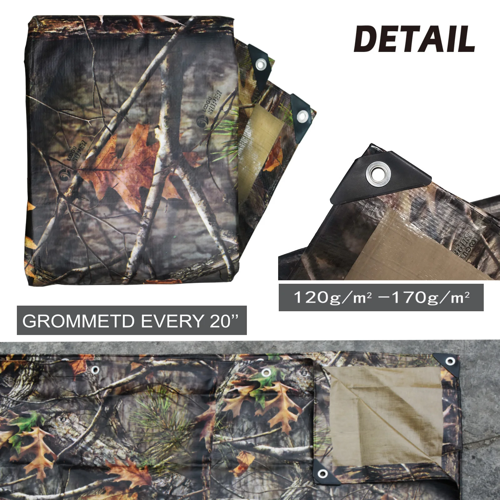 Pérgolas impermeables para jardín, tela de camuflaje para sombra al aire libre, pantalla de lona, toldo, tienda de campaña, refugio solar para acampar - imagen 3