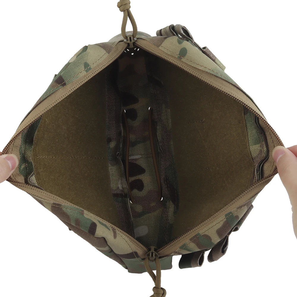 Bolsa de almacenamiento de 2 usos, bolsa MOLLE GP con cierre mágico multifuncional de 9x5x2 pulgadas para portador de placa - imagen 5