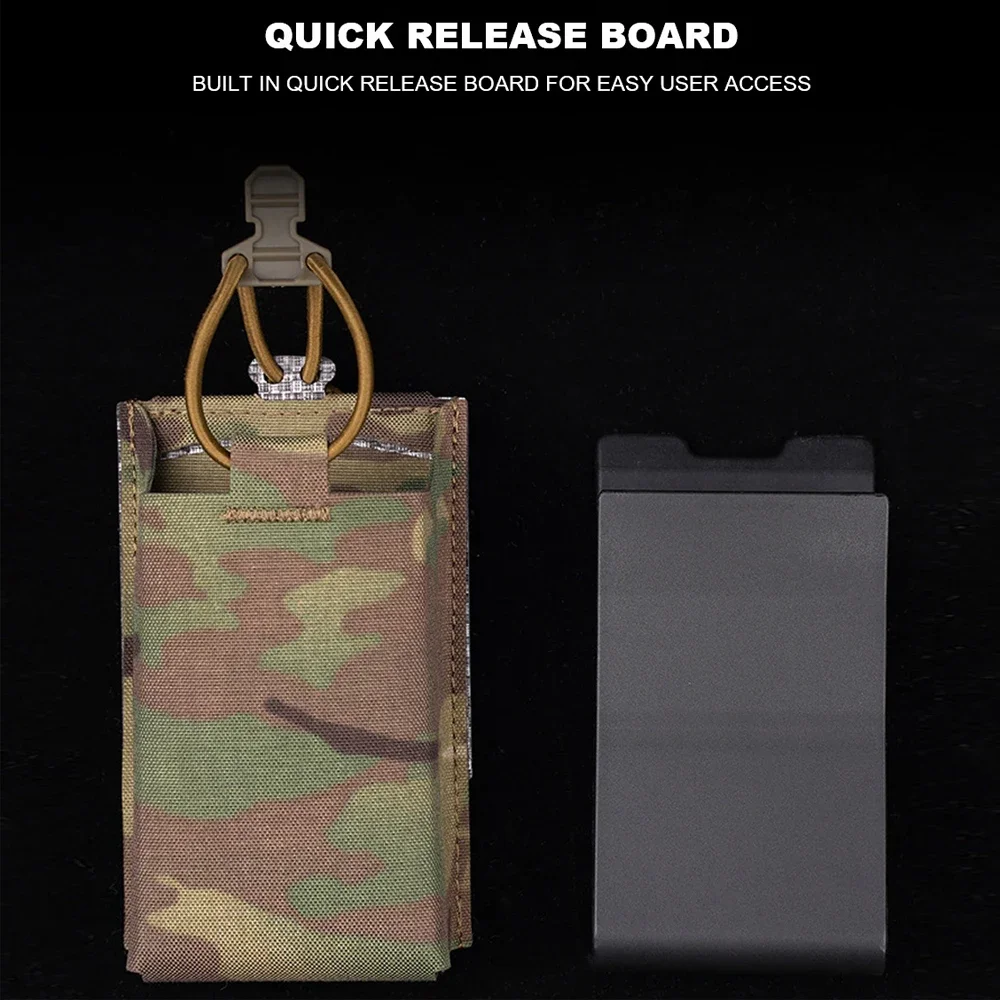 Bolsa táctica para revistas para Rifles de pistola serie AR, bolsa individual Mag, chaleco de caza de liberación rápida, cinturón, bolsa de almacenamiento para transporte - imagen 2