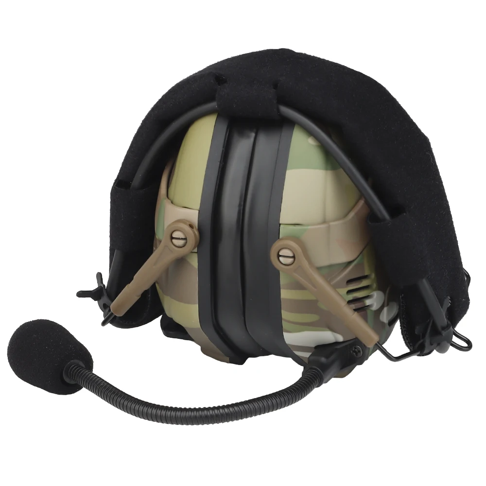 Auriculares tácticos Bluetooth con reducción de ruido, auriculares con sonido de doble uso para OPS Core ARC Wendy M-LOK, orejeras para casco de tiro - imagen 3