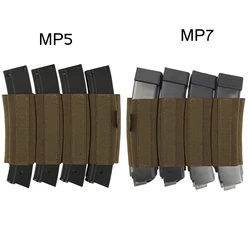 Portarrollos MP5/MP7 con ganchos para chaleco de aparejo de pecho MK3 y MK4, accesorio de chaleco de gancho y bucle de caza