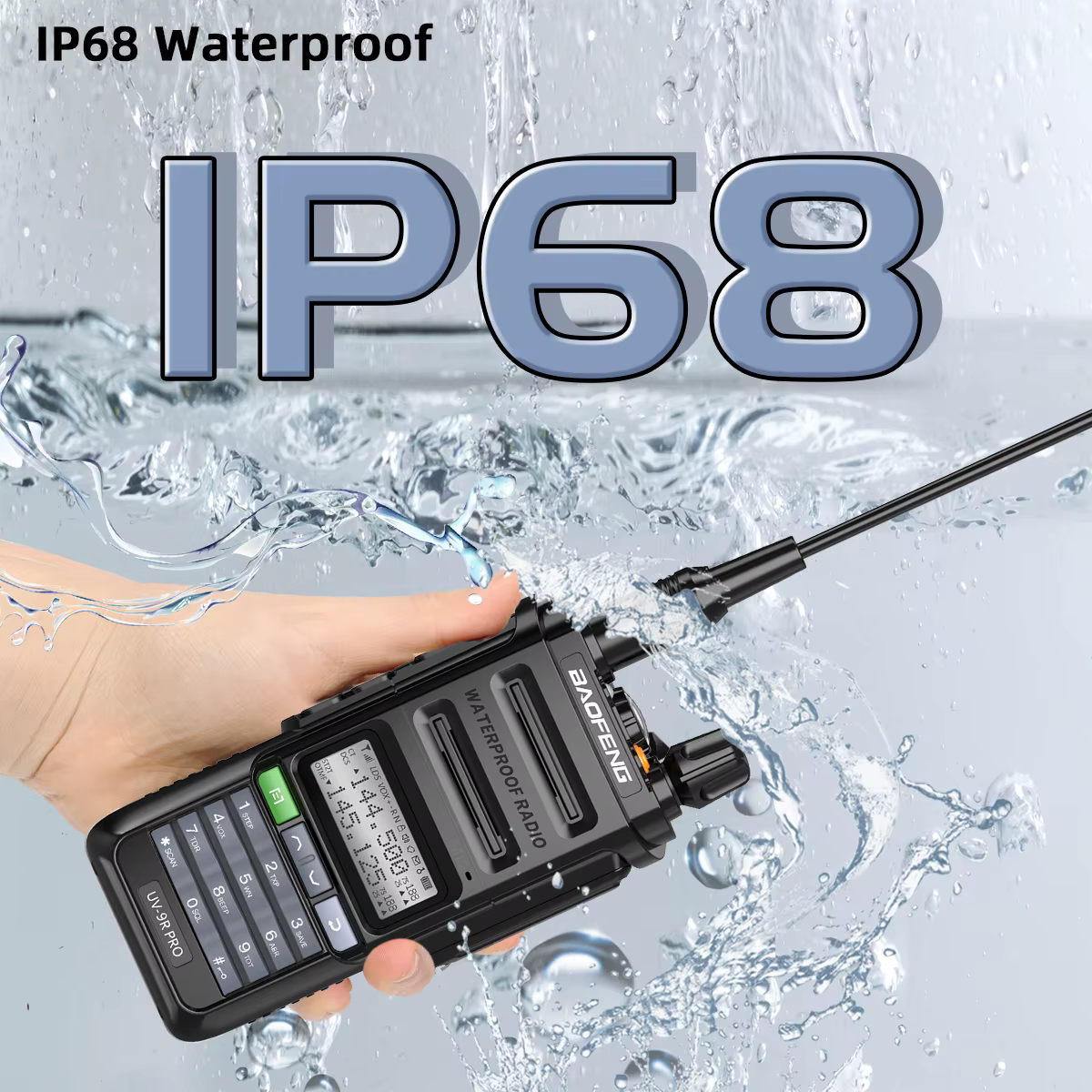 BAOFENG UV-9R PRO Walkie Talkie IP68 Impermeable Largo Alcance - imagen 5