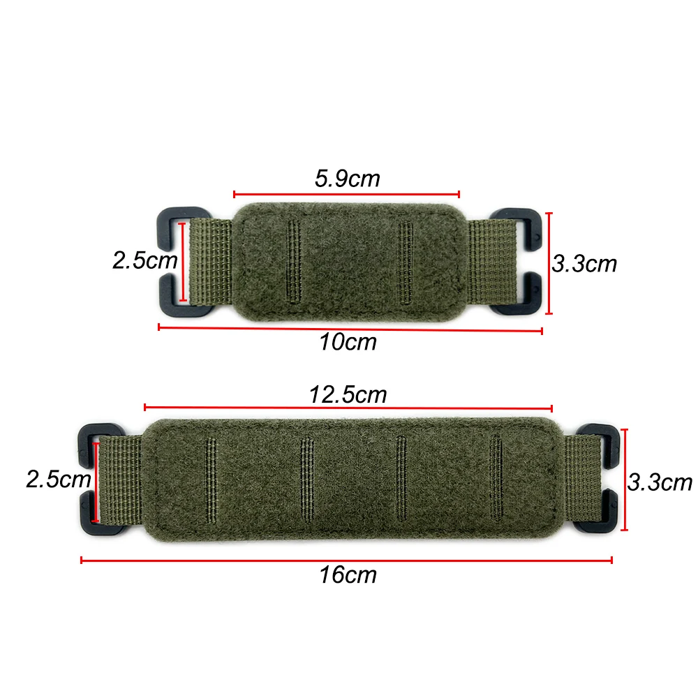 Molle táctico de corte láser, gancho de doble cara, parche de identificación práctico, insignia, parches tipo sangre, convertidor de almohadilla, accesorios Molle - imagen 5