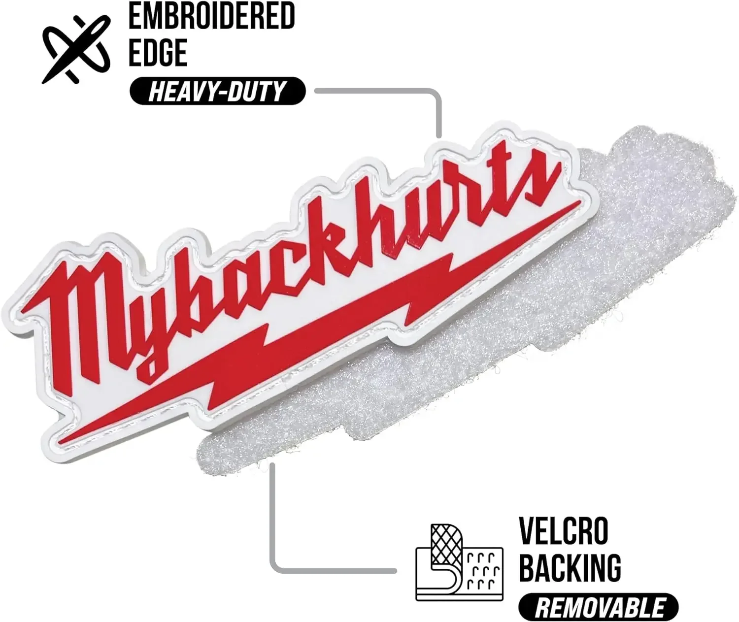 Parche 3D de PVC para el brazo, pegatina táctica divertida, insignia de moral para mochila, bordado de gancho y bucle para exteriores - imagen 5