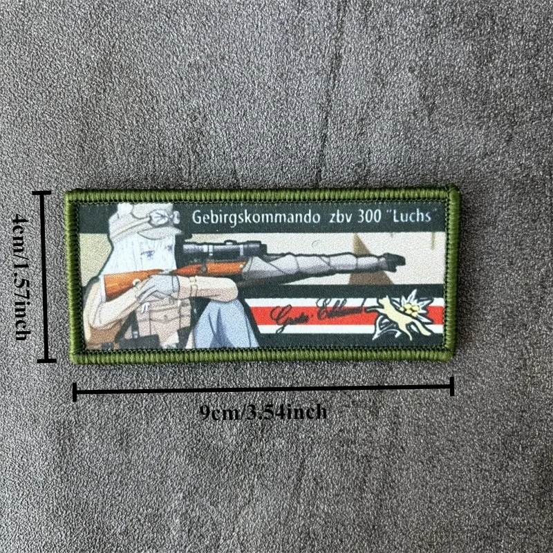 Parche táctico con estampado de chica, insignia de moral de belleza, parche militar con gancho, pegatina para mochila para ropa, brazalete - imagen 2