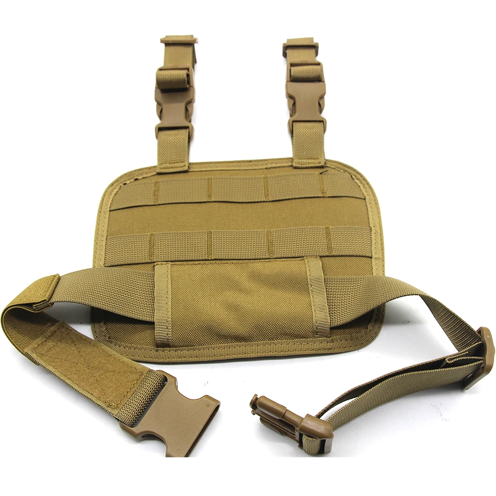 Nylon Taktische Drop Leg Plattform Molle Oberschenkel Rig Panel Outdoor Jagd Drop Bein Oberschenkel Plattform Adapter mit Quick Release Schnalle - imagen 5