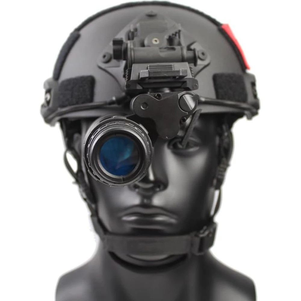 Modelo ficticio de gafas de visión nocturna AN/PVS-18 con montura para visión nocturna Visión nocturna de un solo cañón para montura NVG de casco táctico - imagen 5