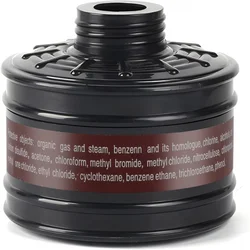 Filtro máscara gas 40mm carbón activado contra vapores orgánicos