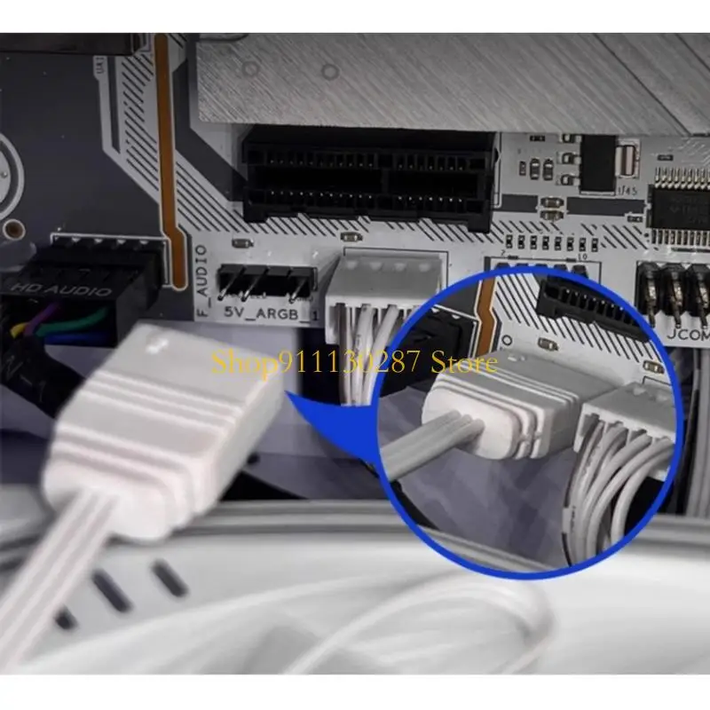 J1HC Universal 5V 3pin Argb GPU Soporte soporte con construcción plástico metal - imagen 3