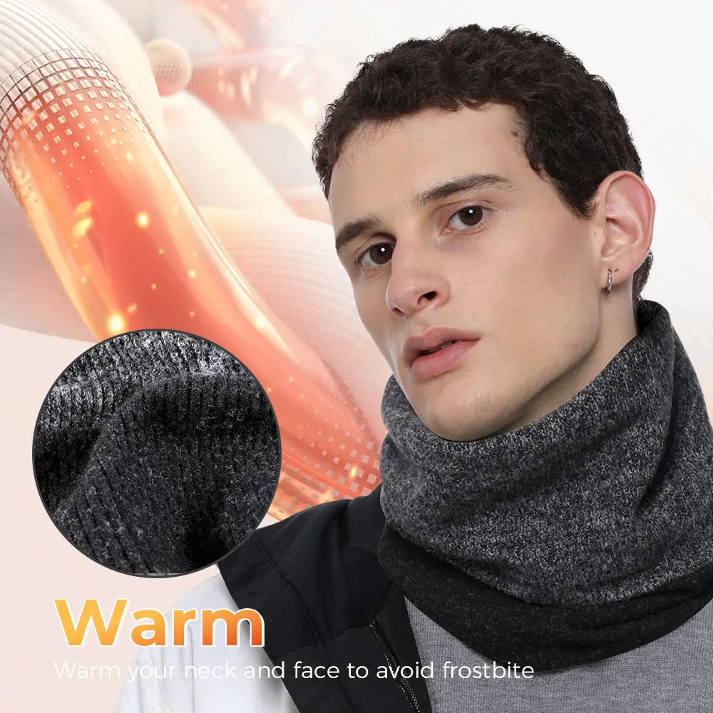 Máscara facial cálida para motocicleta, bufanda de protección para el cuello a prueba de viento, equipo de ciclismo para montar en moto de nieve y Motocross, Otoño e Invierno - imagen 3