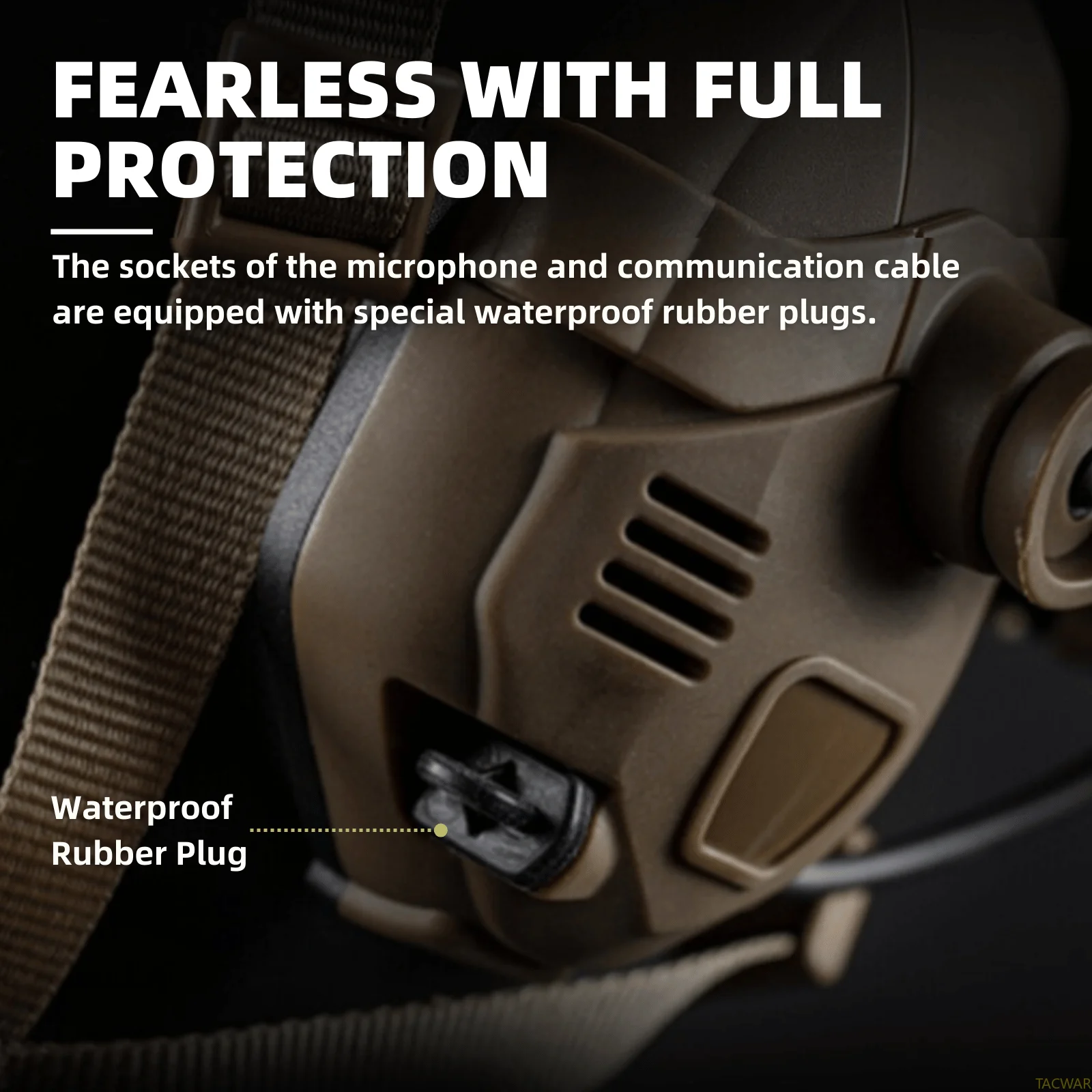 Auriculares tácticos inalámbricos TH6B con reducción de ruido, auriculares con orejeras Airsoft recargables para disparar - imagen 4