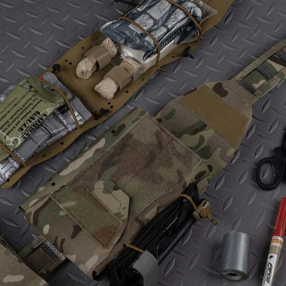 Bolsa médica ligera MOLLE de cintura táctica, botiquín de primeros auxilios, diseño dividido, bolsa de almacenamiento de herramientas de emergencia para supervivencia y caza al aire libre - imagen 2