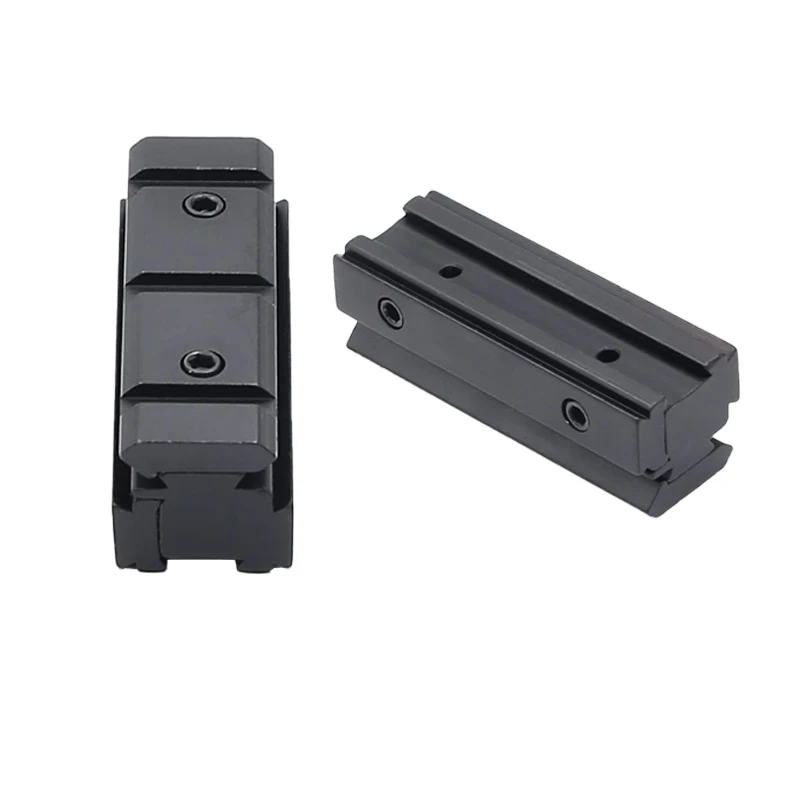 Accesorios para pistola de juguete, cola de milano de 11MM, adaptador convertidor de riel Weaver Scope de 20MM, para montaje de alcance de juguete, Base elevadora Picatinny Weaver