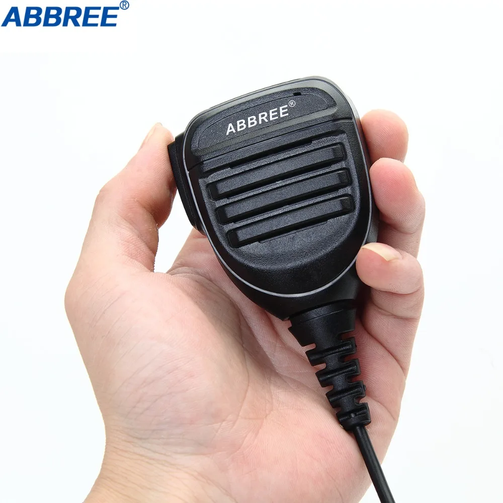 ABBREE AR-770 Walkie Talkie micrófono de hombro K enchufe altavoz micrófono de mano para Baofeng UV-32 UV-5R Mini UV-21 Radioaficionado bidireccional - imagen 2