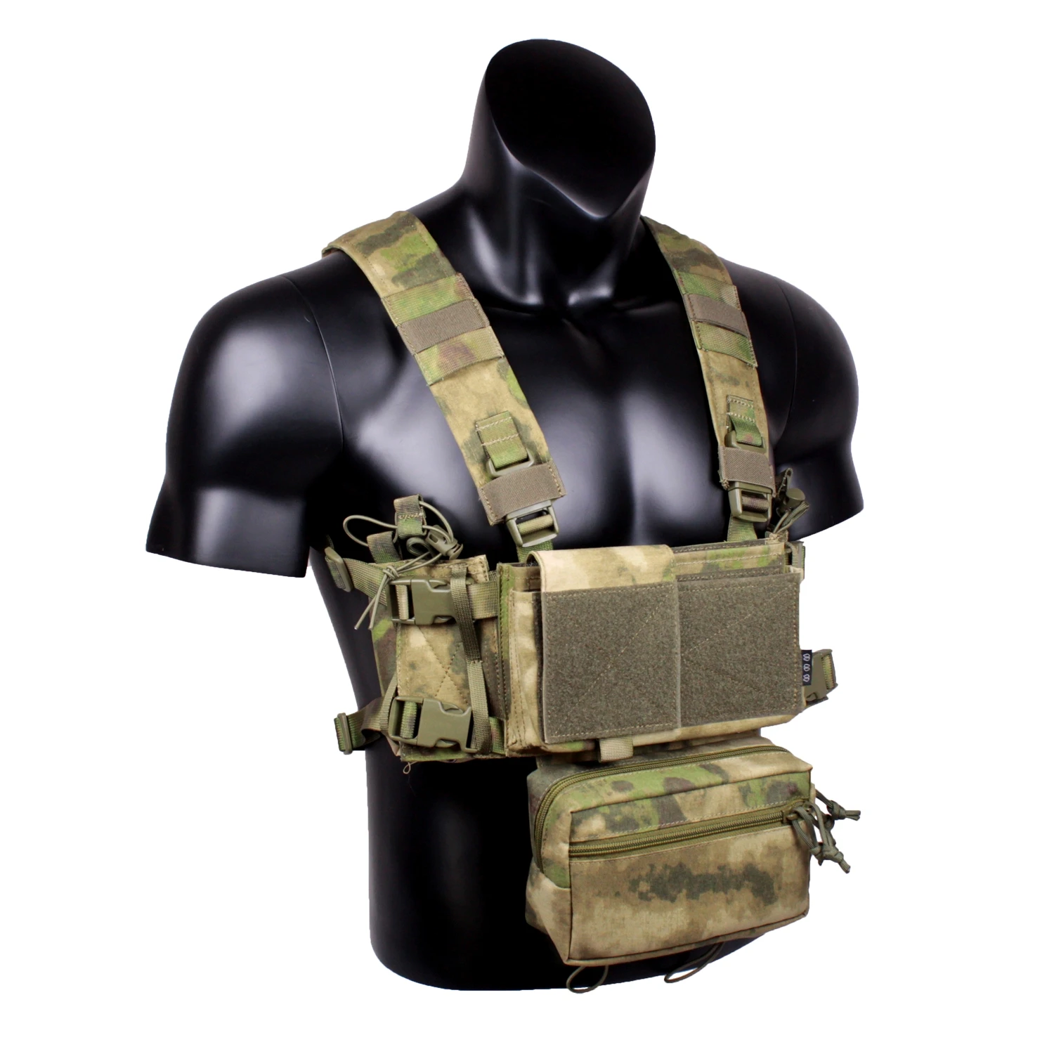 MK4 Micro Gear Chest Rig Bolsas para W/5,56 Mag Pouch Plate Carrier Chaleco Tactico Camuflaje Cierre de combate Airsoft - imagen 2