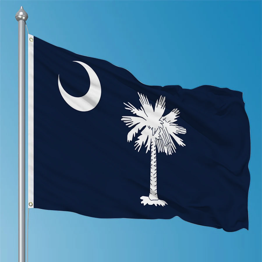 Tapiz de cartel decorativo impreso de poliéster con bandera de Carolina del Sur de 60x90cm 90x150cm - imagen 5