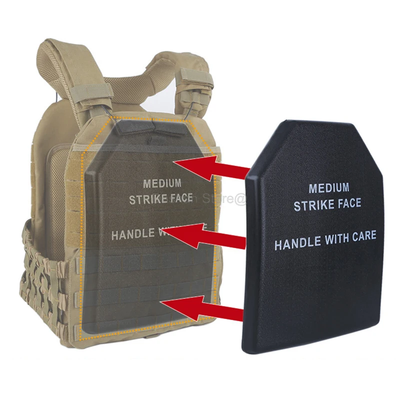 Chaleco táctico, placa de armadura, almohadilla protectora, nuevo tablero de plástico a prueba de golpes, tablero simulado balístico de Paintball EVA, resistente a los golpes - imagen 2