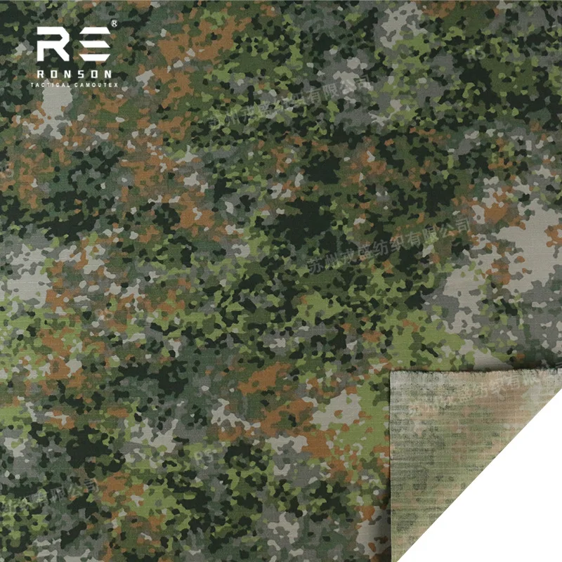 Tela de camuflaje NFP holandesa de nailon 500D/NC5050 algodón, patrón fractal de Países Bajos, paño de parada de Rip, opción reflectante infrarroja - imagen 4