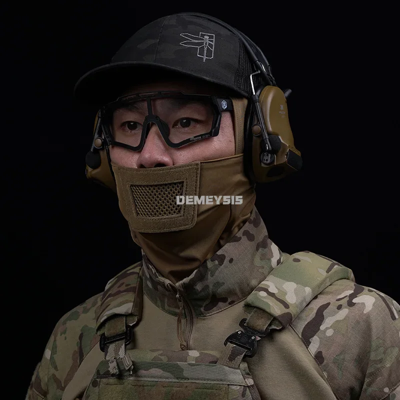 Pasamontañas táctico, gorros de malla transpirable, máscara de cara completa, cubierta de engranajes para caza, Paintball, Airsoft, actividades al aire libre - imagen 5