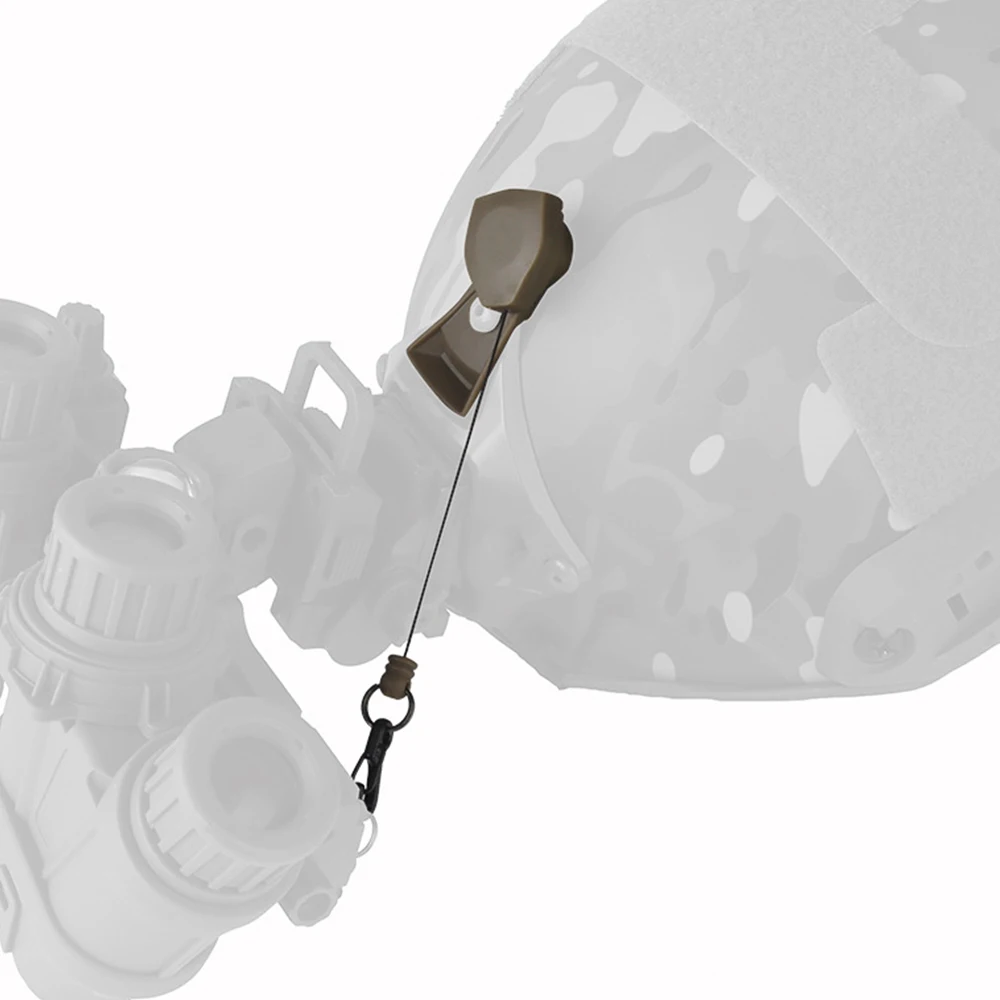 Cordón telescópico de retención de casco táctico con Clip de liberación rápida para accesorios de casco de montaje de visión nocturna Ops Core VAS - imagen 2