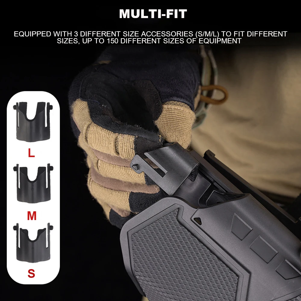 Funda táctica con sistema QLS de liberación rápida, Kit de pistola de caza Militar + lámpara X300, funda Universal, equipo de tiro Airsoft - imagen 3
