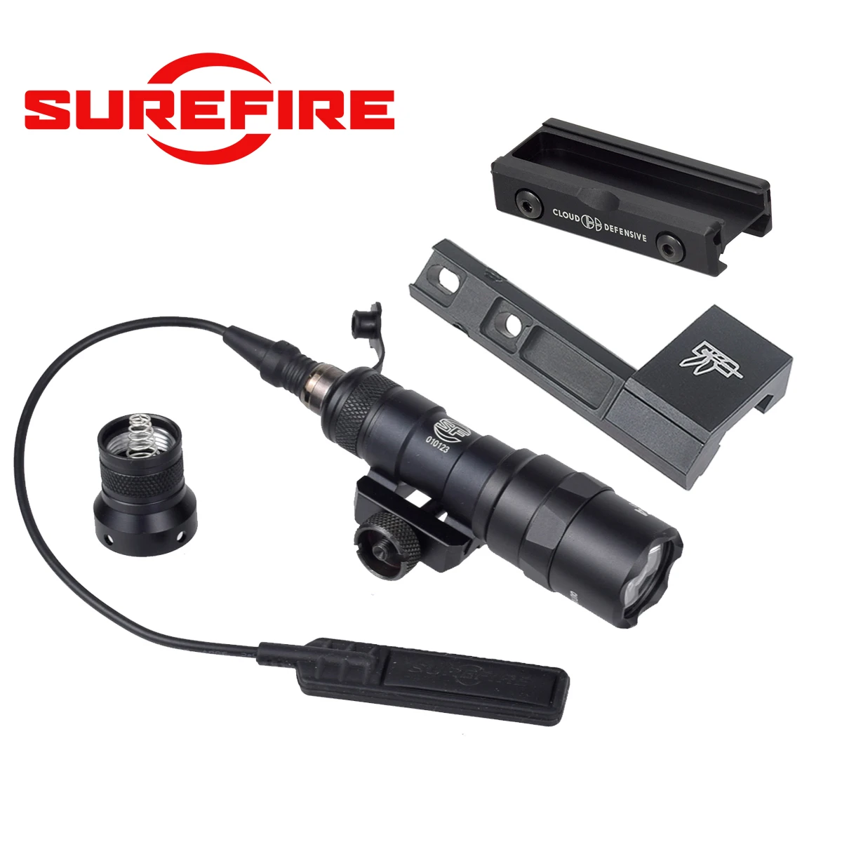 Surefire-linterna táctica M300A M300 M600, armas de Airsoft, luz de explorador, compatible con riel de 20MM con soporte de luz adaptable de compensación Thorntail - imagen 4