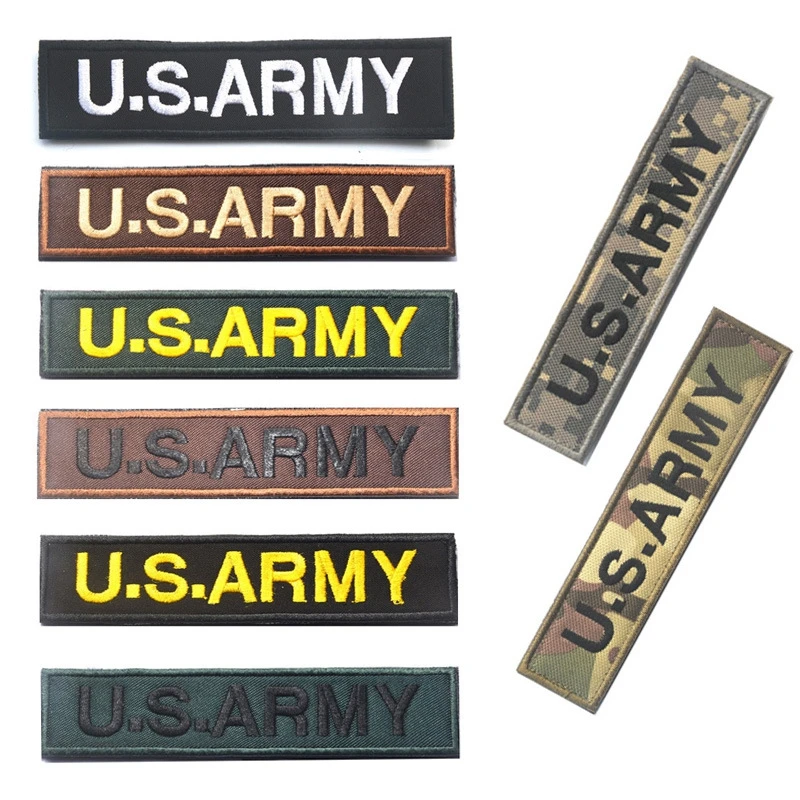 Parches bordados con gancho y bucle de EE. UU., capítulo de moral, ropa para entusiastas militares al aire libre, mochila, insignia de parche diy