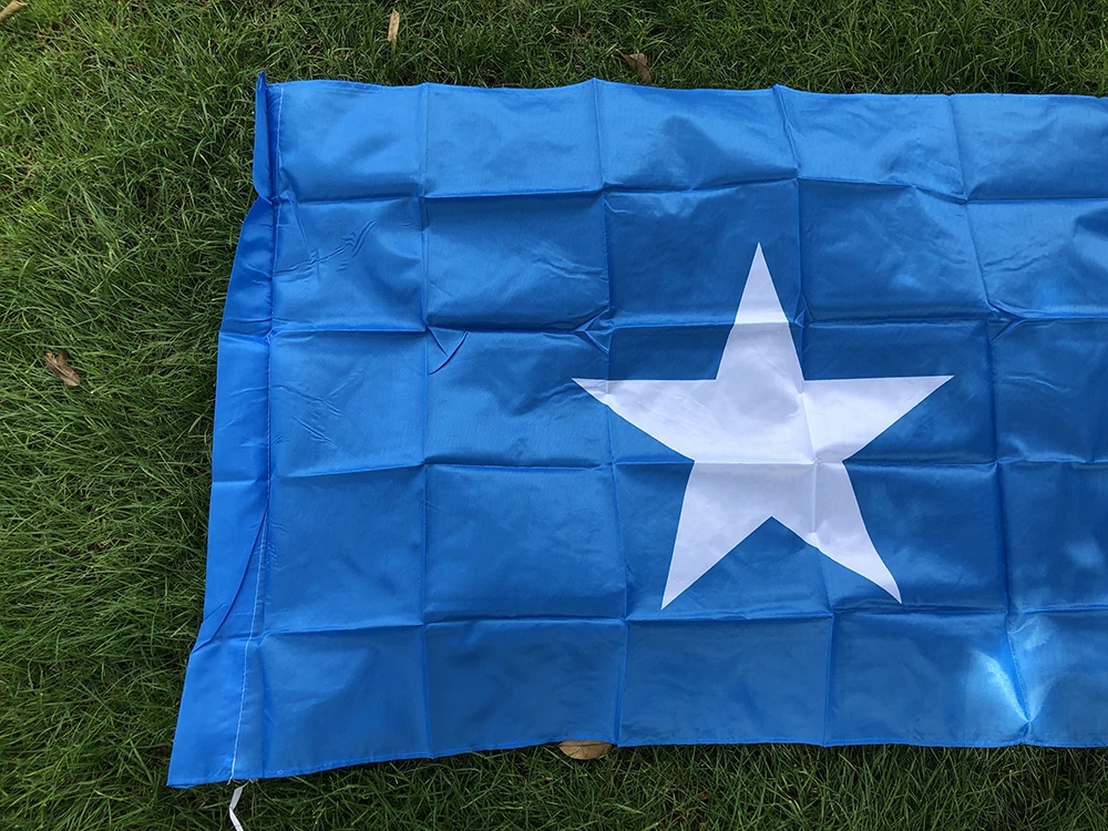 BANDERA DE CIELO Bandera de Somalia 3 pies X 5 pies Bandera nacional de Somalia 90x150 cm Poliéster Colgante Banner Decoración del hogar interior al aire libre - imagen 3