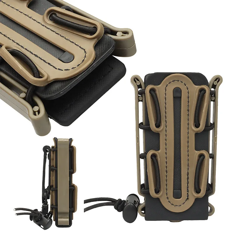 Funda táctica para pistola Mag, 9mm, carcasa suave, soporte para revista de caza, tiro Airsoft con Clip Molle y Clip para cinturón - imagen 2