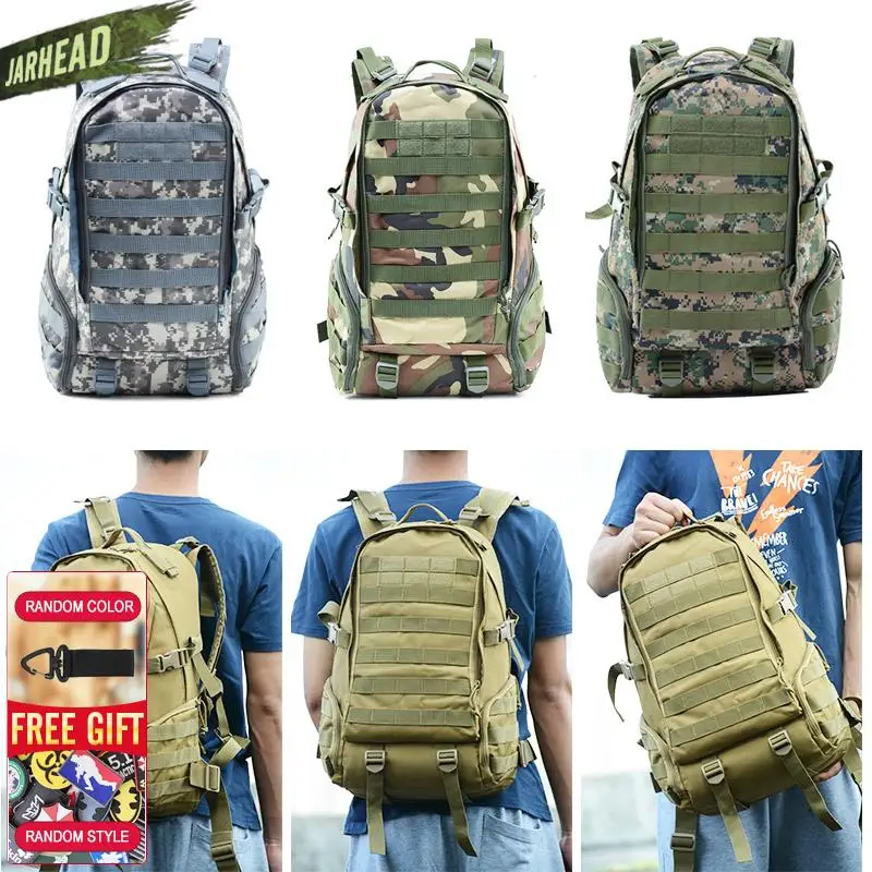Mochila militar de camuflaje para hombre, bolsa táctica impermeable de 27L, Oxford 900D, para acampada, senderismo, al aire libre - imagen 3