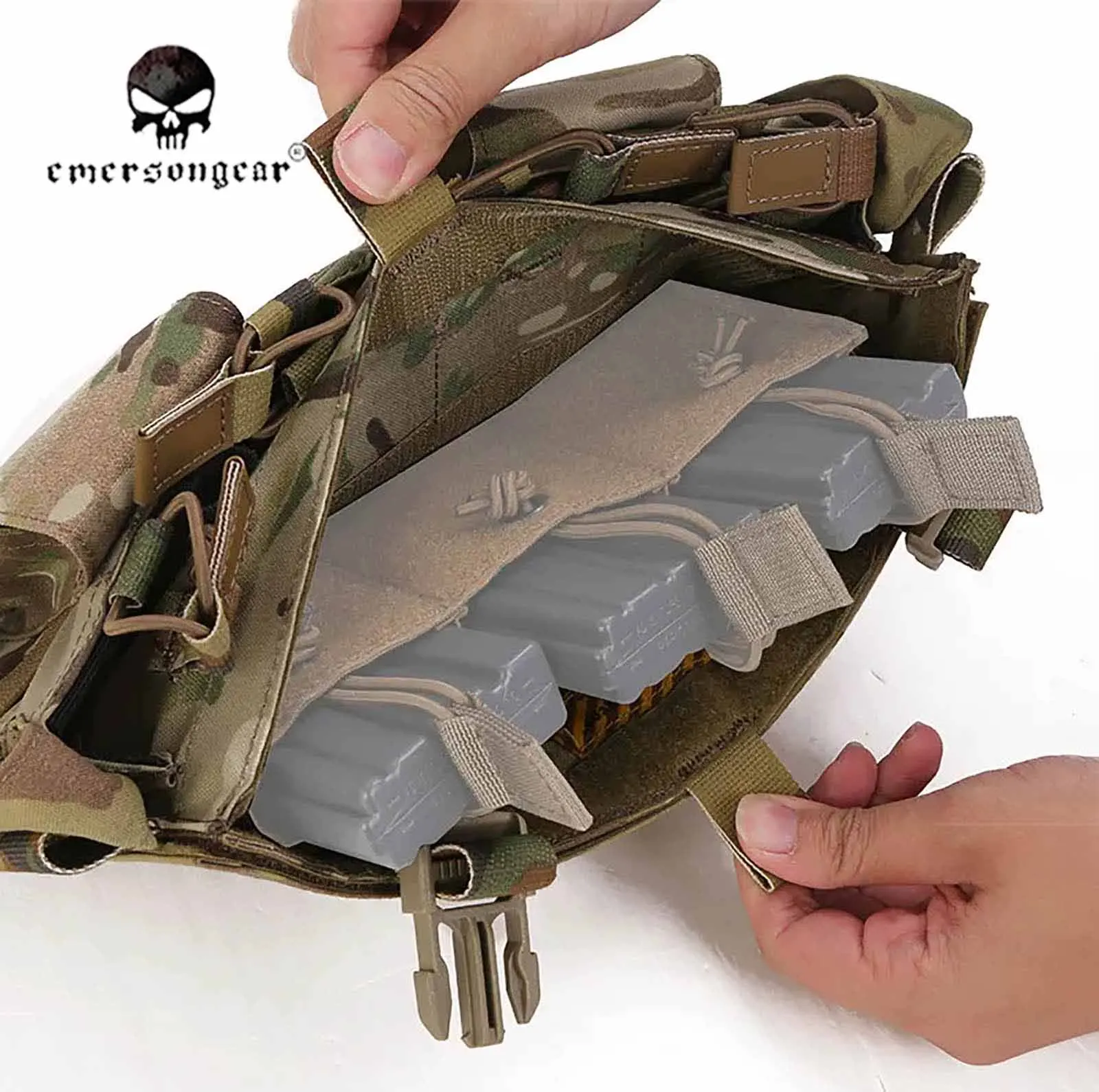 Emersongear para manteles compatibles con MF Style Gen IV, aparejo de pecho táctico para exteriores, chaleco de caza y senderismo, bolsa para revistas EM7363 - imagen 4