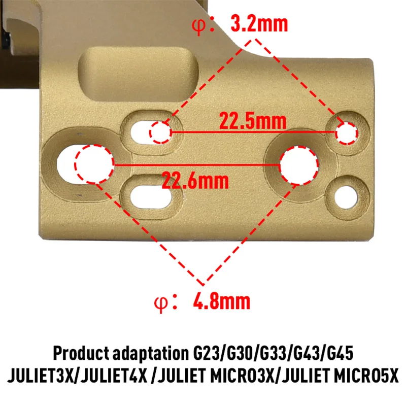 UNITY FAST OMNI FTC soporte para lupa Base óptica táctica G33 G43 G45 551 552 553 558 2,26 "2,91" soportes para mira de altura óptica - imagen 3