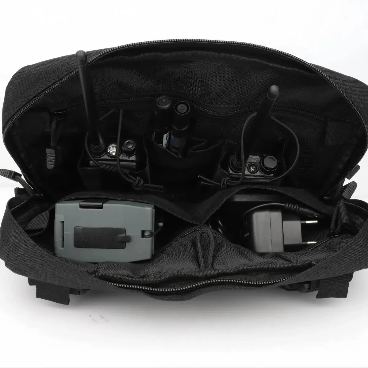 ABBREE-Bolsa táctica de PT-13 EDC para pecho, soporte de Radio de doble hombro para GP340 BF UV-5R 888S UV-9R PRO, Radios bidireccionales para rescate - imagen 3