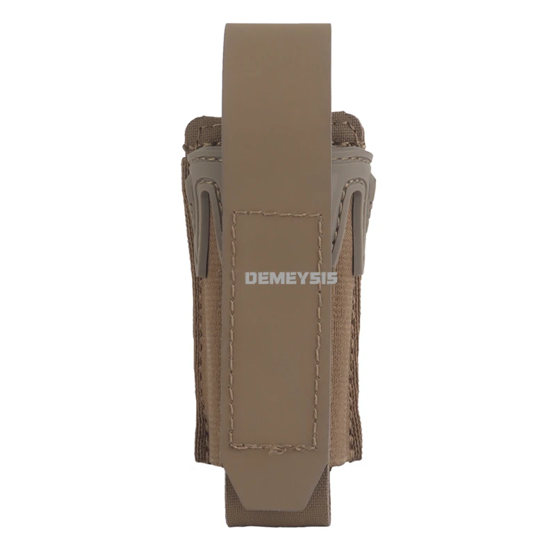 Bolsas de una sola revista de 9MM con cubierta protectora, bolsa de cintura para caza, bolsa táctica MOLLE de liberación rápida para Paintball - imagen 4