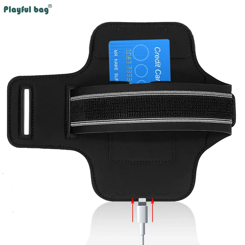 Bolsa de brazo deportiva para correr, bolsa Universal para teléfono móvil de 7 pulgadas, pantalla táctil de alta definición, bolsa de muñeca para Fitness AVA321 - imagen 3