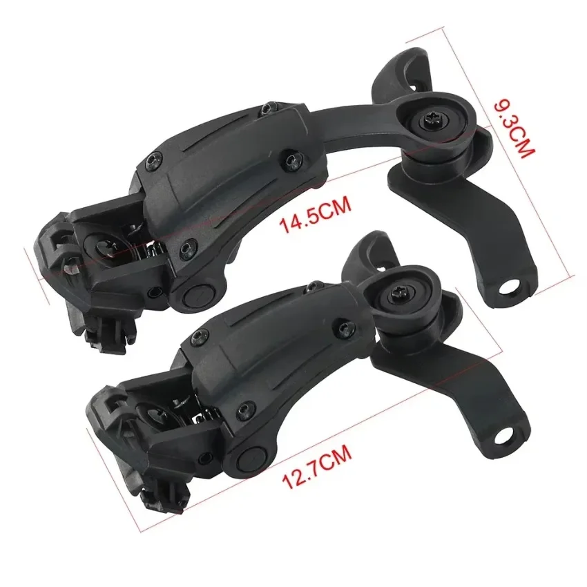 Auriculares tácticos militares, Kit de montaje de disparo electrónico, adaptador de riel de arco para casco para EARMOR M31-Mark3/M32-Mark3/M31X/M32X - imagen 3