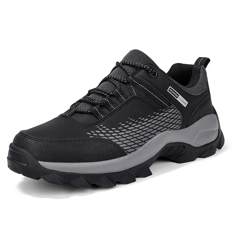Zapatos de senderismo para hombre, botas de combate impermeables, zapatos informales antideslizantes para hombre, nuevas zapatillas de entrenamiento resistentes al desgaste para exteriores 2025 - imagen 3