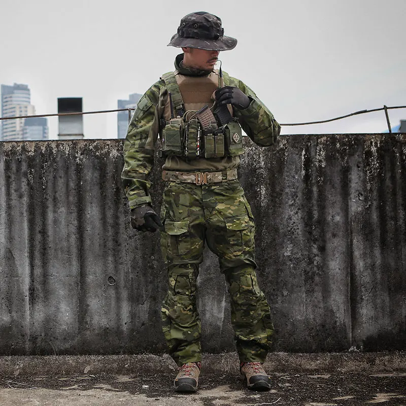 Emersongear-Conjunto de uniforme de combate táctico G3 Gen3, camisa de asalto para hombre, pantalón, traje de entrenamiento, Tops, pantalones Cargo, caza, nailon, MCTP - imagen 3