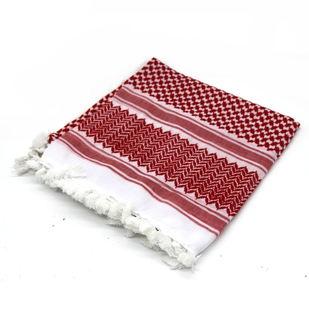 Bufanda Shemagh Keffiyeh árabe de caza, chal de algodón para invierno, cubierta más cálida para el cuello, envoltura para la cabeza, bufanda para acampar al aire libre a prueba de viento para hombres y mujeres - imagen 3