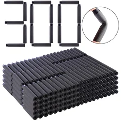 Balas blandas de piezas para pistola de juguete Nerf, balas blandas de Blaster, cabeza de agujero hueco suave, 1000x7,2 cm, color negro, 1,3