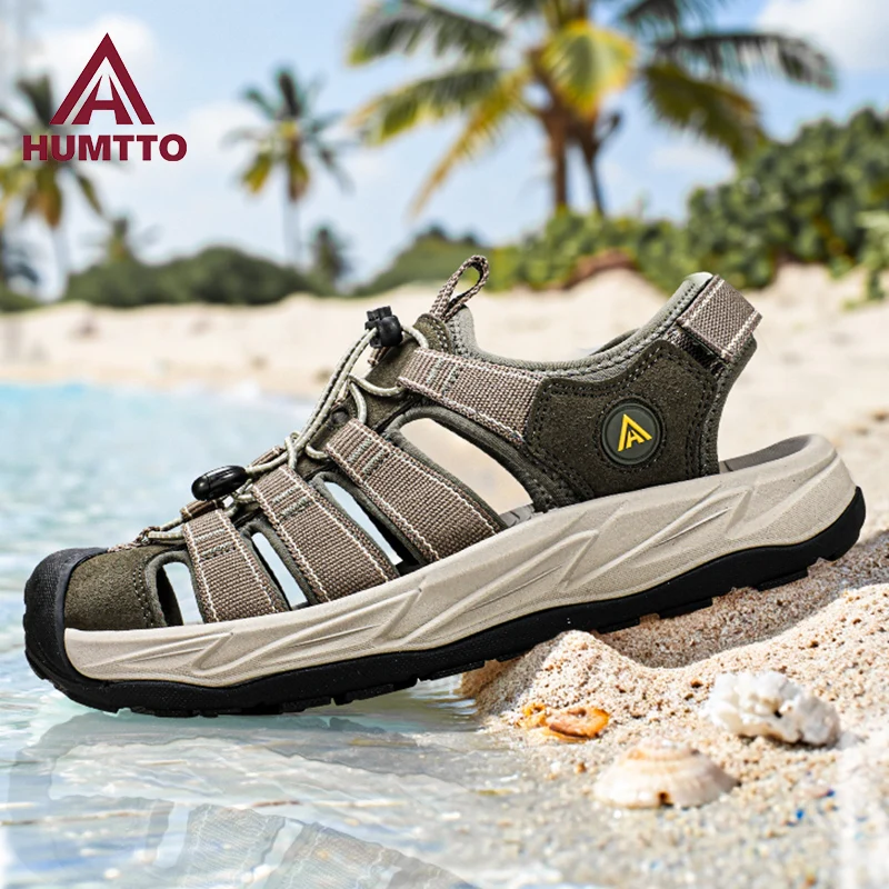 Sandalias HUMTTO para hombre, zapatos Upstream para exteriores, zapatos acuáticos, zapatillas para caminar, zapatos acuáticos ligeros de secado rápido para playa, transpirables para mujer - imagen 2