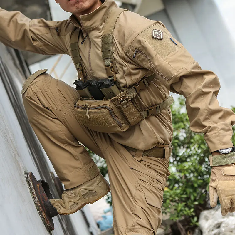 Conjunto de Uniforme de Combate Táctico E4 Emersongear, Camisas de Camuflaje para Hombre, Pantalones, Tops, Pantalones Cargo de Servicio, Trajes para Campamento, Caza y Entrenamiento - imagen 4