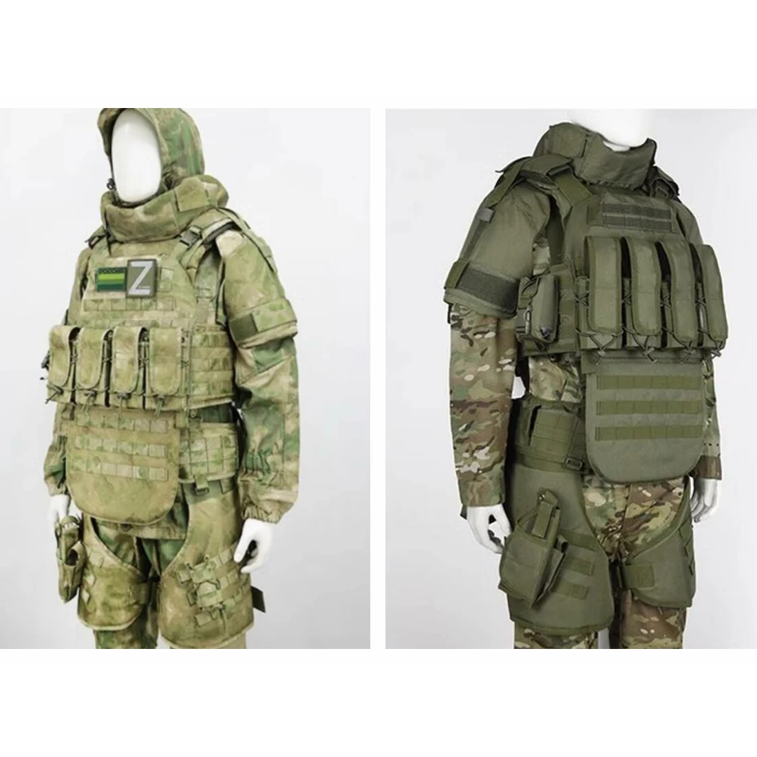 Estrategias SOBR Chaleco táctico Equipo MOX Green Ruins Versión de camuflaje, DCS de estilo ruso - imagen 4