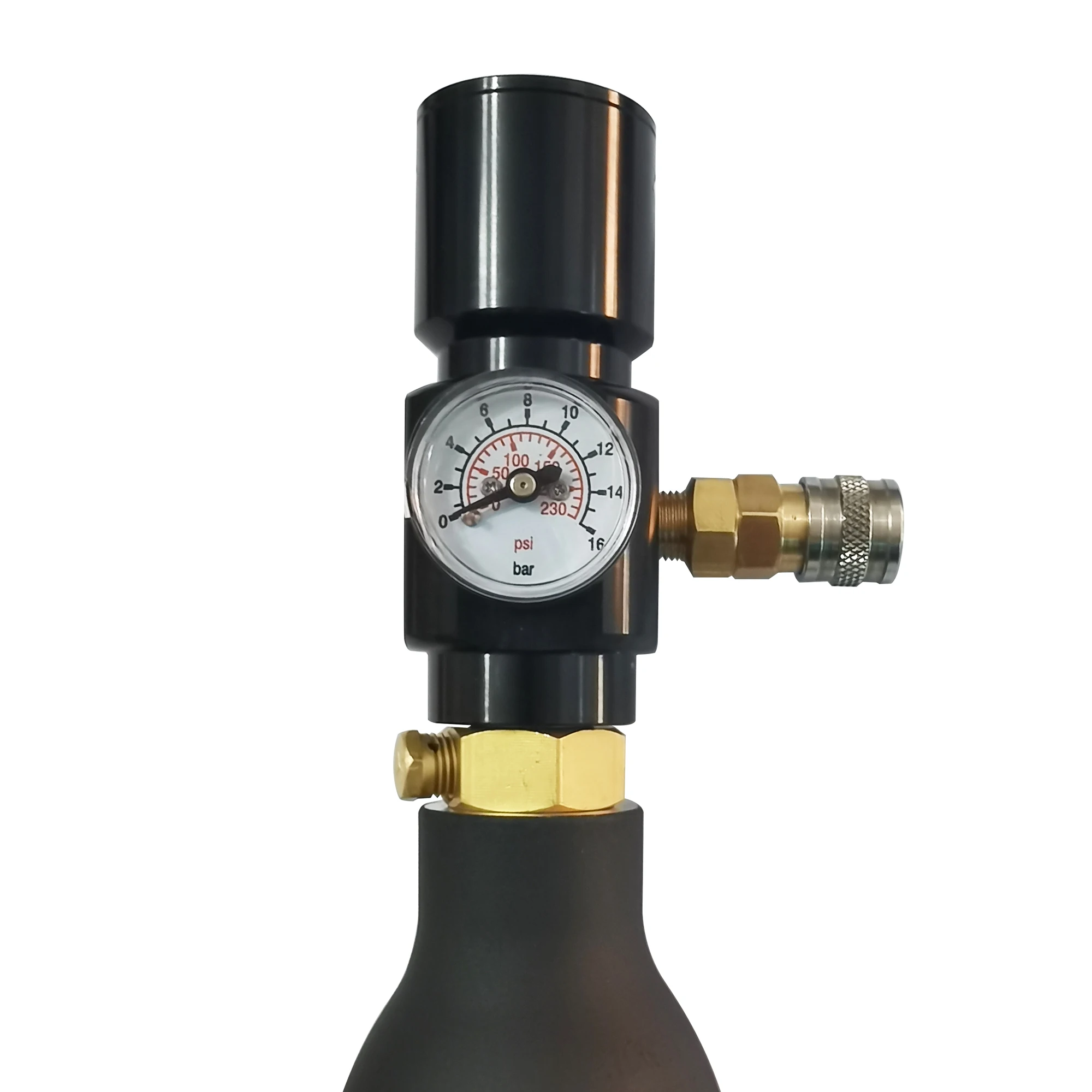 Regulador de baja presión para herramientas neumáticas, Micro regulador de CO2 portátil, grapadora, calafateo, 0-150psi, G1/2-14, 0.825-14 - imagen 3